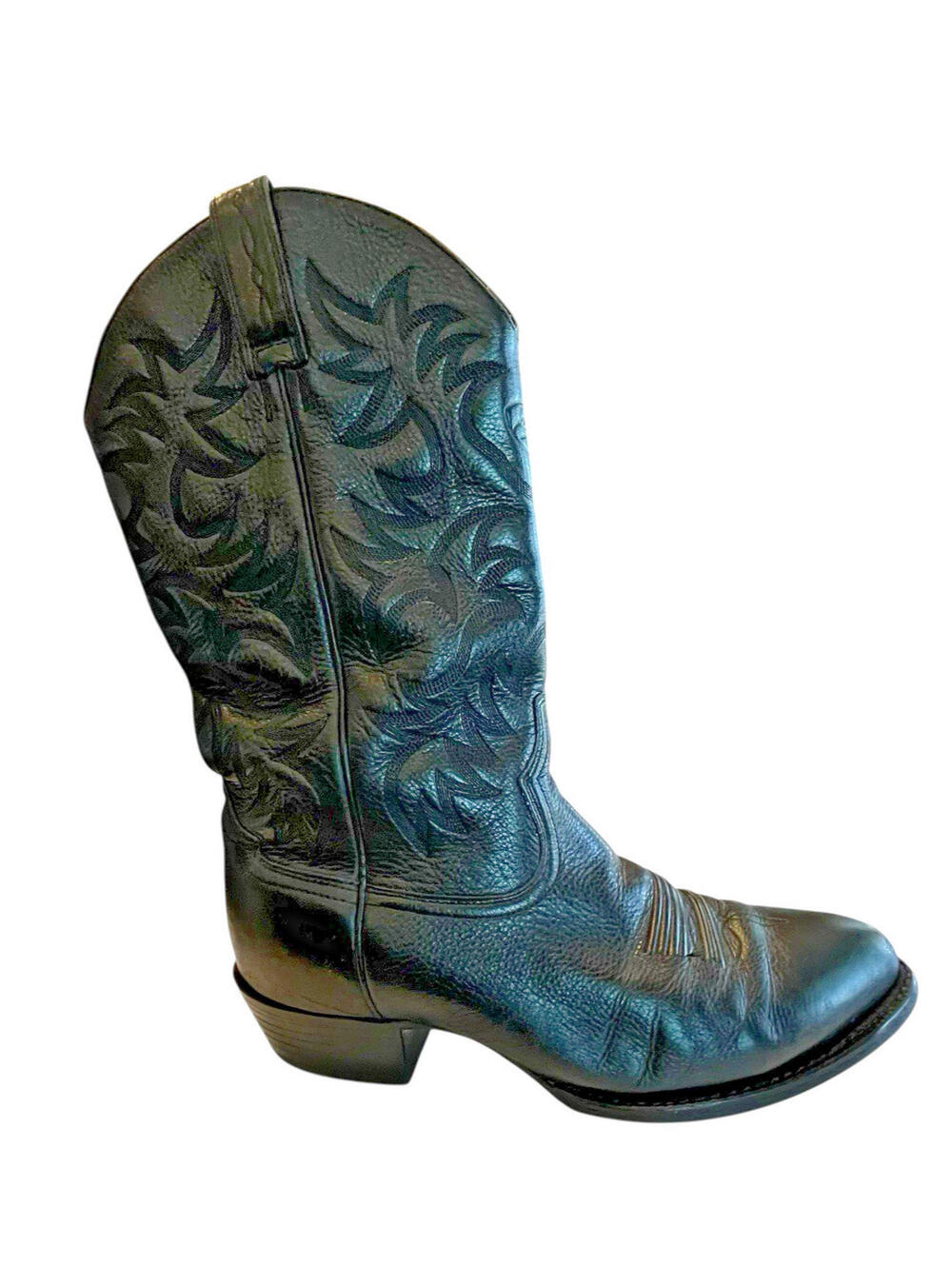 Ariat Western Boots Mens Sz 10EE Heritage Black Deertan R Toe Cowboy 2280.16